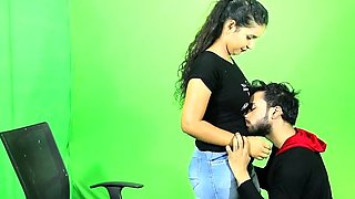 Amateur grabbing big boobs tease