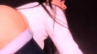 Busty blonde shemale tranny solo plays with toys