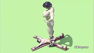 3d animated giant busty bitch grows while fuck