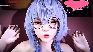 Beauty Lustful Young Girl - 3D Animation