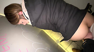 Anal in Public Restroom and Steamy Blowjob in Parking Lot