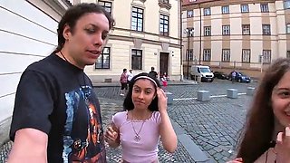 Extreme public nudity in Prague! Interviewed by Andrea Dipr
