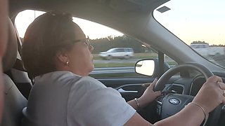 Cigar Exhibitionist Dawn on the Highway