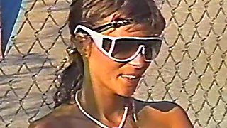 Retro porn video with a brunette babe getting fucked hard