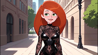 Redhead Cartoon Girl Sexy Black Lingerie Try On Haul Ai