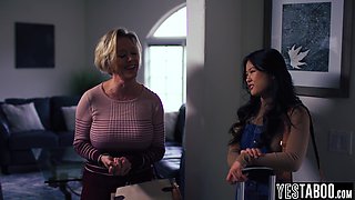 Asian teenage fucks stepmoms large-breasted bestie