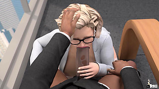 POV Big Tit Emo and Curvy Secretary Gets Fucked Like Cheap Sluts