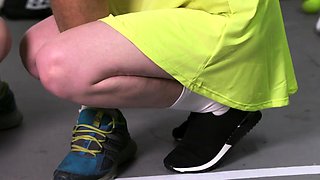 Stunning CFNM babes wanking old guy