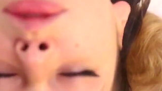 Two pawgs explore each other in their dorm room