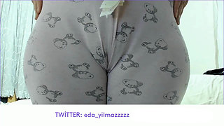 Camel Toe in Pajamas Close up