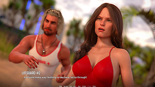 Domino Beach 1 - John Saves a Man's Life in the Beach After He Got Fired From His Previous Job (sfw)