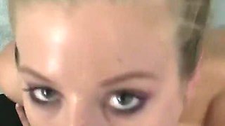 Blonde teen gets banged in POV