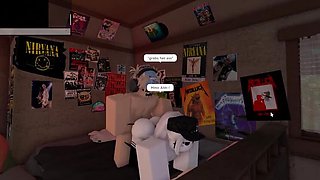 Hot Roblox babe gets wild with big dick guy in condo