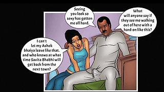 Savita bhabhi was her father-in-law and Ashok was leaving Shobha.
