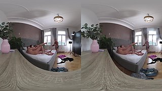 Cheating Housewives Experiment W Double Pussy Penetration (Dpp) - Kaira Love & Tiffany Blue Behind The Scenes Vr Video Part One