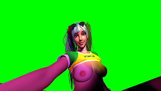 Passthrough -brazilian Miku Rides You with Her Perky Tits Out