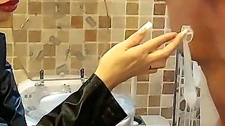 Miss Alessa Milano Feeding From Toilet Part 1