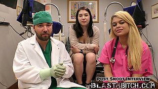 Mina Moon gives a wild blowjob and gets drilled twice