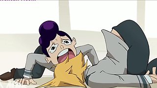 My Hero Academia Porn Parody: Buxom Curvy Mirko Enjoys Outdoor Sex; Mina & Kyoka Play Lesbian Games