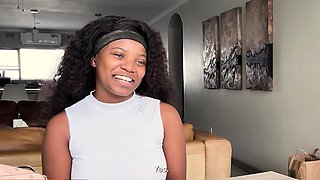 Submissive 18yo Ebony Bent Over   Fucked