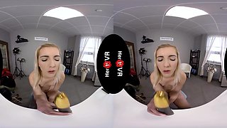 Tyna Gold - First Vr Casting - Petite Blonde Toying