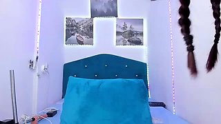 Amateur double toy masturbation