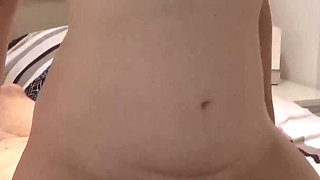 Girl Fucks His Face and Cums in His Mouth, Femdom Facesitting, Cum Feeding, Shaking Orgasm