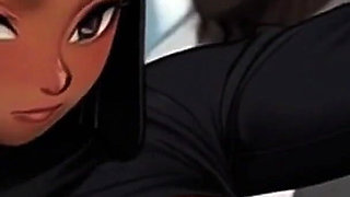 Ethiopian Women Worship Black Dick on Eid in New Hentai From Spicy Toons