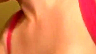 Big Tit Redhead Plays with BBC