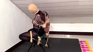 Amateur fetish BDSM action with redhead