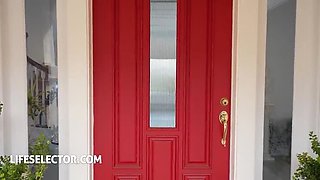 Octavia Red and Jade Valentine Threesome Blowjob and Big Ass POV