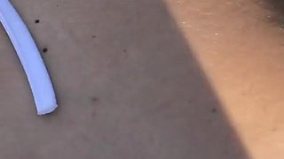 Busty blonde fucked outdoors