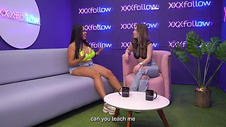 Lalucero Latin BBW MILF destroys a shaft while sitting in XXXfollow Sessions #6 Podcast Dani Ortiz