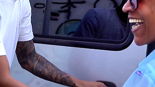 Ebony Granny BBC Asss Fucked While Driving