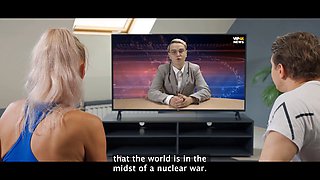 Watch Steve, Moonlmp, and Malusha get down and dirty in Russian MILF's end-of-the-world fantasy