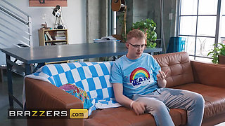 BRAZZERS - His Girlfriend Violet Gems Said No To Butt Stuff, So He Fucked Her Stepmom Luna Star Behind Her Back