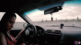 Long Haired Teen Sucks and Fucks for Driver's License