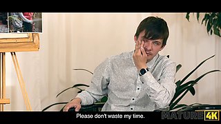 Watch as mature Elle with huge natural tits gets fucked by her gardener in doggy-style and ends up in court