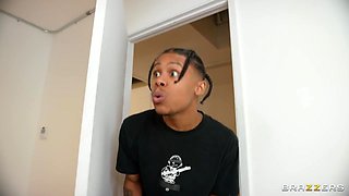 Making Ballsy Moves With Gogo Fukme, Lil D, Ebony Mystique - Brazzers