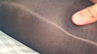 Elena Clark Masturbation Nylon Grey and Black
