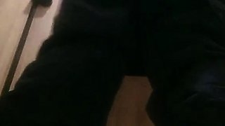 Cute amateur asian web cam girl playing with her toy