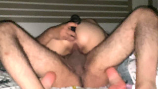 Step Sister Showed How She Uses a Vibrator Dildo Part 1