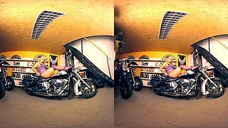 201 - Daphne Klyde - Blonde Striptease Stockings Heels