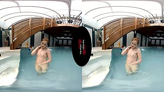 Mysterious Present - Redhead With Small Tits Toying