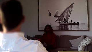 Innocent Ebony Ass Fucked HARD for a Fake Job