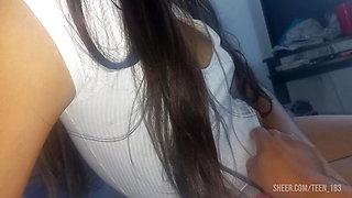 I fuck a hot 18 year old schoolgirl with perfect tits. Real homemade video