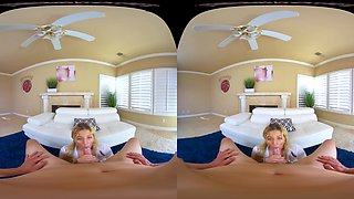 Anything For A Good Grade; Blonde Teen Schoolgirl Tutor Uniform American Blowjob Shaved Pussy