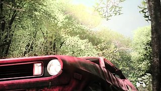 Small Tits Hottie Rough Car Sex 3D Cartoon Gaming Animation