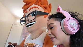 My Cock Spanks Sarah Laces Ass in a Cumshot Gaming Romp!