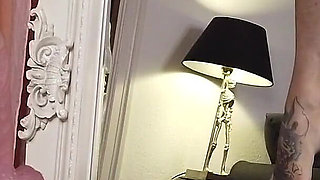 Riding a Dildo in Hot Lingerie